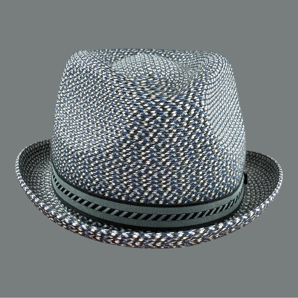 Bailey Of Hollywood Blue and White Patterned Hat